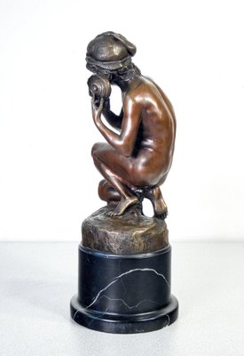 After J.B. Carpeaux, Fisherman with Shell, Bronze and Marble Sculpture-OJE-1277503