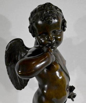 After J-B. Pigalle, Cupidon, Late 1800s, Bronze-RVK-1406177