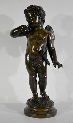 After J-B. Pigalle, Cupidon, Late 1800s, Bronze-RVK-1406177