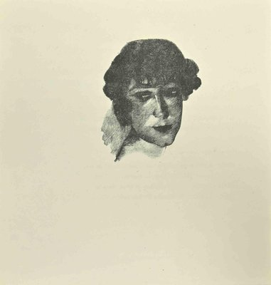 After Jean Paul Sauget, Portrait, 1921, Woodcut-ZCI-1781757