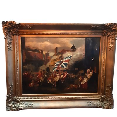 After John Singleton Copley, The Death of Major Peirson, Oil on Canvas Framed-TCS-1105322