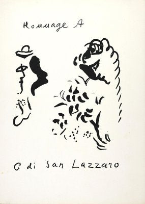 After Marc Chagall, Tribute to San Lazzaro, Lithograph, 1975-ZCI-1403463