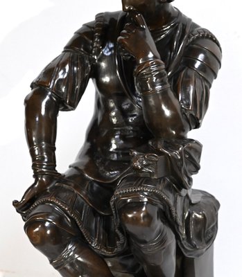 After Michelangelo, Lorenzo de Medici, 19th Century, Bronze-RVK-1724946