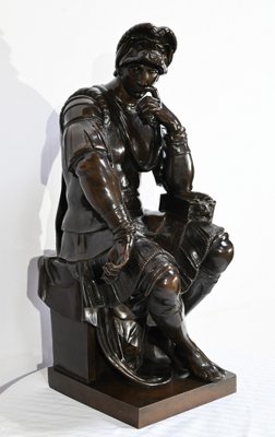 After Michelangelo, Lorenzo de Medici, 19th Century, Bronze-RVK-1724946