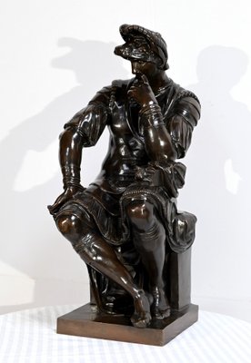 After Michelangelo, Lorenzo de Medici, 19th Century, Bronze-RVK-1724946