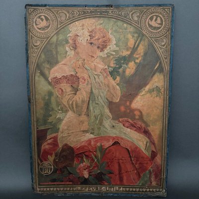 After Mucha, Sarah Bernhardt, 1904, Print on Cardboard-QKG-2022399