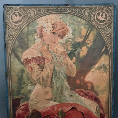 After Mucha, Sarah Bernhardt, 1904, Print on Cardboard-QKG-2022399