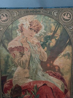 After Mucha, Sarah Bernhardt, 1904, Print on Cardboard-QKG-2022399