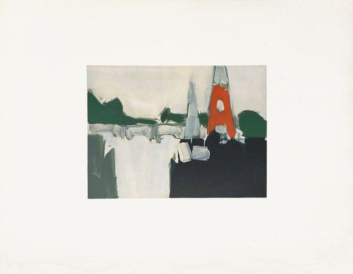 After Nicolas De Staël, La Tour Eiffel, 1974, Lithograph on Arches Paper-FMZ-1345559