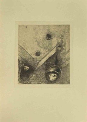 After Odilon Redon, Illustration from the Series Les Fleurs du Mal, 1923, Etching-ZCI-1775979