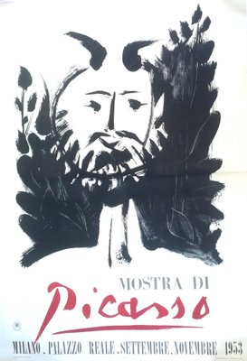 After Pablo Picasso, Faun: Milan Exhibition Poster, 1953, Offset Print-ZCI-1758843