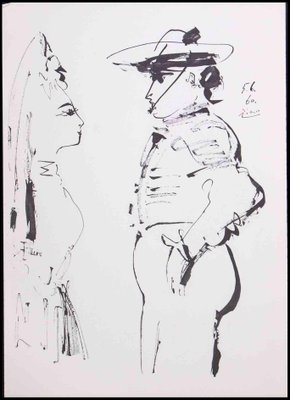 After Pablo Picasso, Figures, Photolithograph, 1960-ZCI-1362733