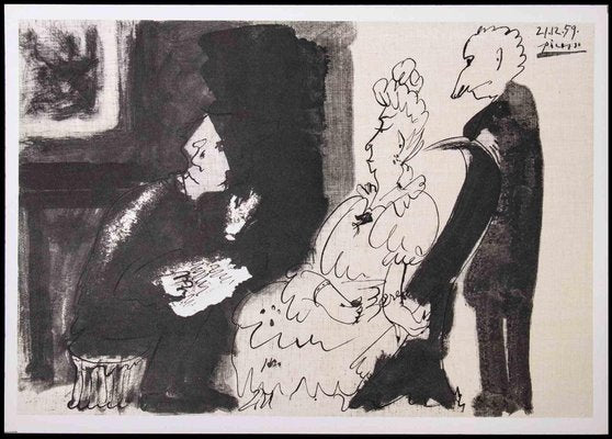 After Pablo Picasso, La Lecture, Photolithograph, 1959-ZCI-1362791