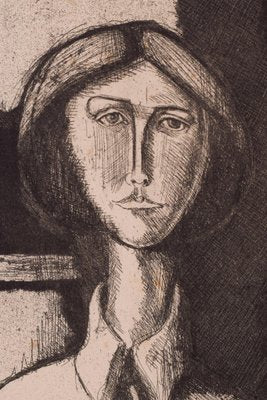 After Pablo Picasso, Portrait of a Lady, 1920s, Etching-AOI-1312785