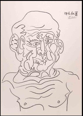 After Pablo Picasso, Portrait, Photolithograph, 1960-ZCI-1362730