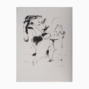 After Pablo Picasso, Woman and Cupid, Lithography-KHH-1387645