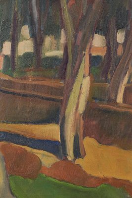 After Paul Gauguin, Forest Landscape, Late 20th Century, Oil on Canvas, Framed-AOI-1123072