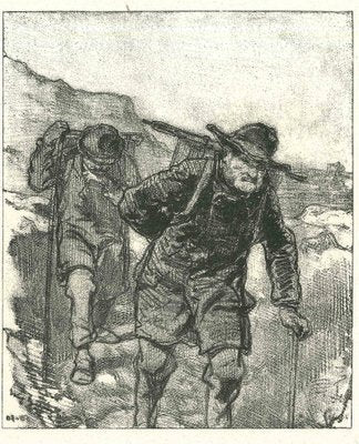 After Paul Gavarni, Mountaineers, Original Lithograph, 1881-ZCI-2029735