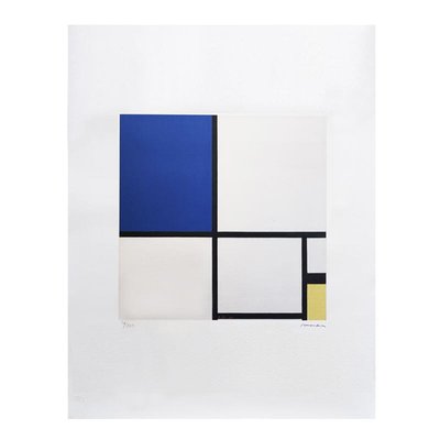 After Piet Mondrian Composition Limited Edition, 1970s, Lithograph-QGR-2020312