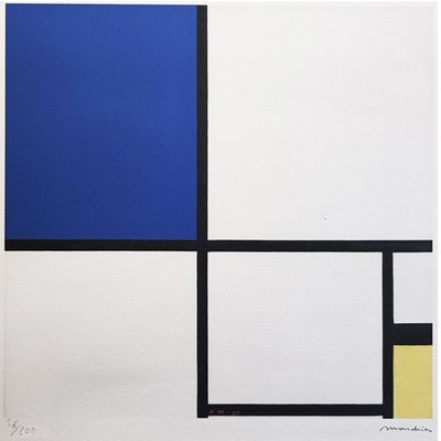 After Piet Mondrian Composition Limited Edition, 1970s, Lithograph-QGR-2020312