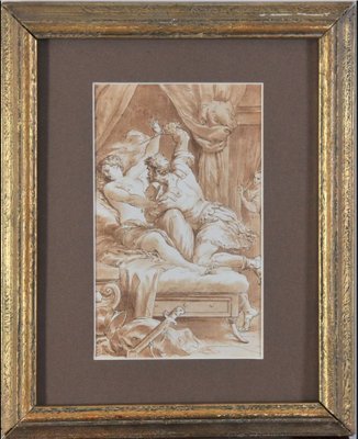 After Procaccini, Lucretia and Tarquinius, 1800s, Artwork on Paper-QOR-2029022