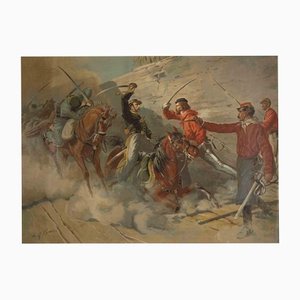 After Quinto Cenni, Garibaldinian Soldiers, Lithograph, 19th-Century-ZCI-1163844