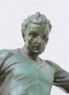 After Raymond Tschudin, Footballer, 1930s, Metal-YVE-1394891