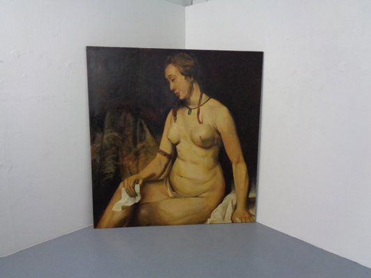 After Rembrandt, Fred Neumann, Bathsheba, Hamburg, 1990s, Oil on Canvas-RDW-1177307