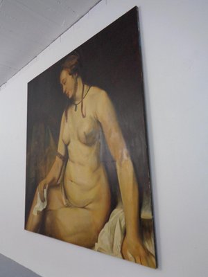 After Rembrandt, Fred Neumann, Bathsheba, Hamburg, 1990s, Oil on Canvas-RDW-1177307