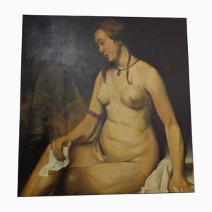 After Rembrandt, Fred Neumann, Bathsheba, Hamburg, 1990s, Oil on Canvas-RDW-1177307