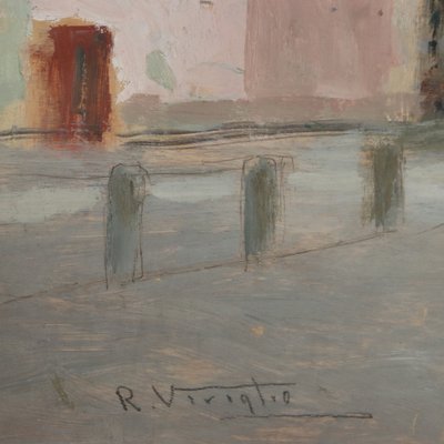 After Riccardo Viriglio, Landscape, Oil on Board-VMM-1746558