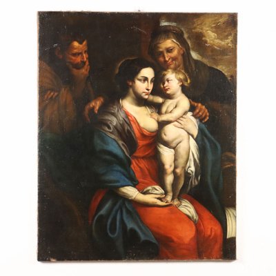 After Rubens, Holy Family with St. Anne, 1600s, Oil on Canvas-VMM-1795010