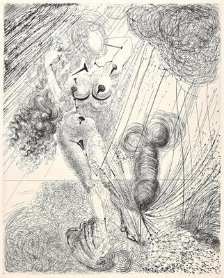 After Salvador Dali, Aphrodite, Héliogravure and Drypoint, 1963-ZCI-1357579