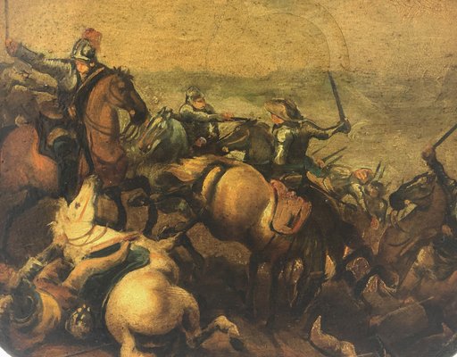 After Salvator Rosa, Cavalry Battle, 2002, Oil on Canvas-YUW-1309754