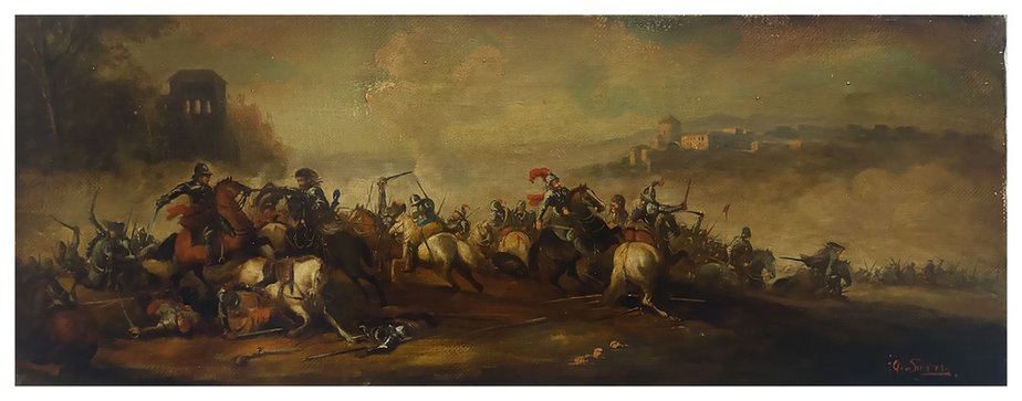 After Salvator Rosa, Cavalry Battle, 2006, Oil on Canvas-YUW-1309764