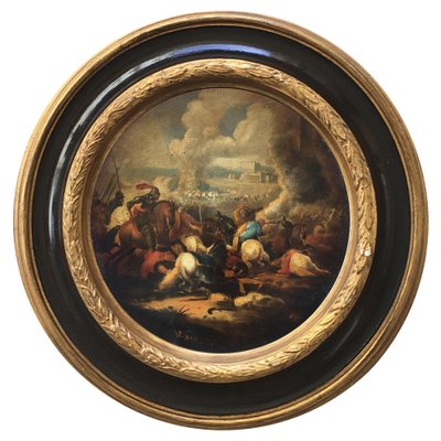 After Salvator Rosa, Cavalry Battle, 2006, Oil on Canvas, Framed-YUW-1309767