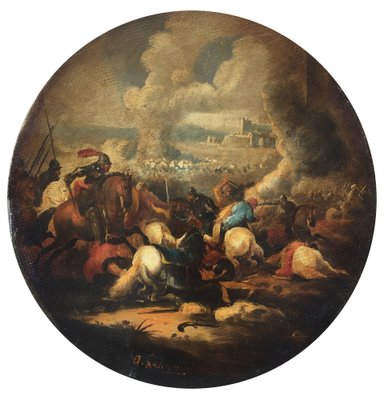 After Salvator Rosa, Cavalry Battle, 2006, Oil on Canvas, Framed-YUW-1309767