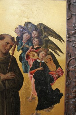 After Sandro Botticelli, St. Francis of Assisi with Angels, 1800s, Oil on Canvas, Framed-KMQ-1449661