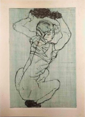 After Schiele, Seated Woman, Lithograph-ZCI-2029526