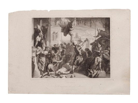 after Tintoretto - Venice - Original Etching on Paper - 1870-ZCI-872202