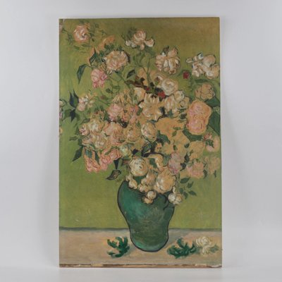 After Van Gogh, Pink Roses in a Vase, Lithograph-WMV-1127681