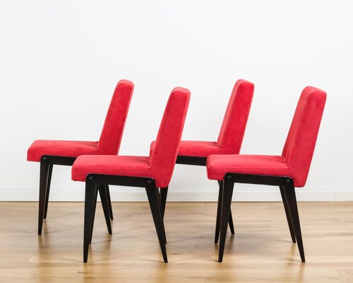 AGA Dining Chairs by Józef Chierowski, 1970s, Set of 4-FWY-828019