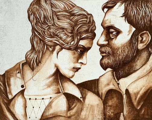 Agata Stomma, A Couple in Sepia Color, 2018-XHG-930459