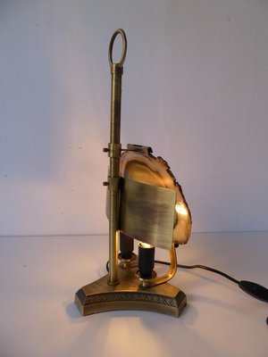 Agate Table Lamp by Willy Daro, 1980s-AWL-627345