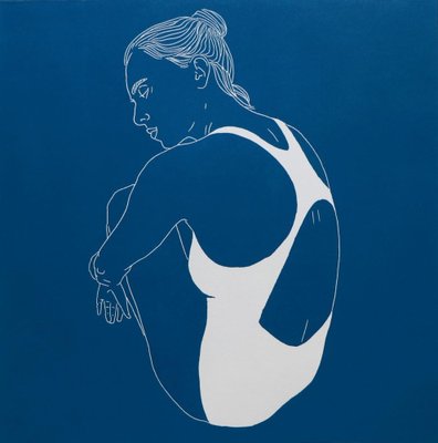 Agnieszka Borkowska, Swimmer 4, 2021, Linocut on Paper-XHG-1214565