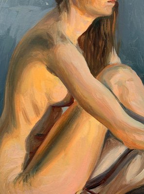 Agnieszka Staak-Janczarska, a Nude, 2020, Oil on Cardboard-XHG-1241784