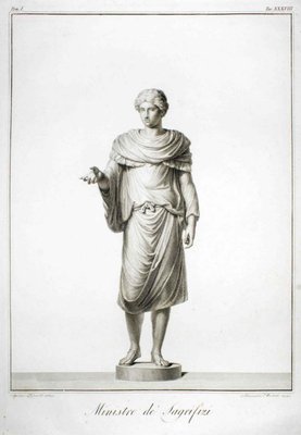 Agostino Tofanelli, Minister of Sacrifices, Original Etching, 1794-ZCI-915377