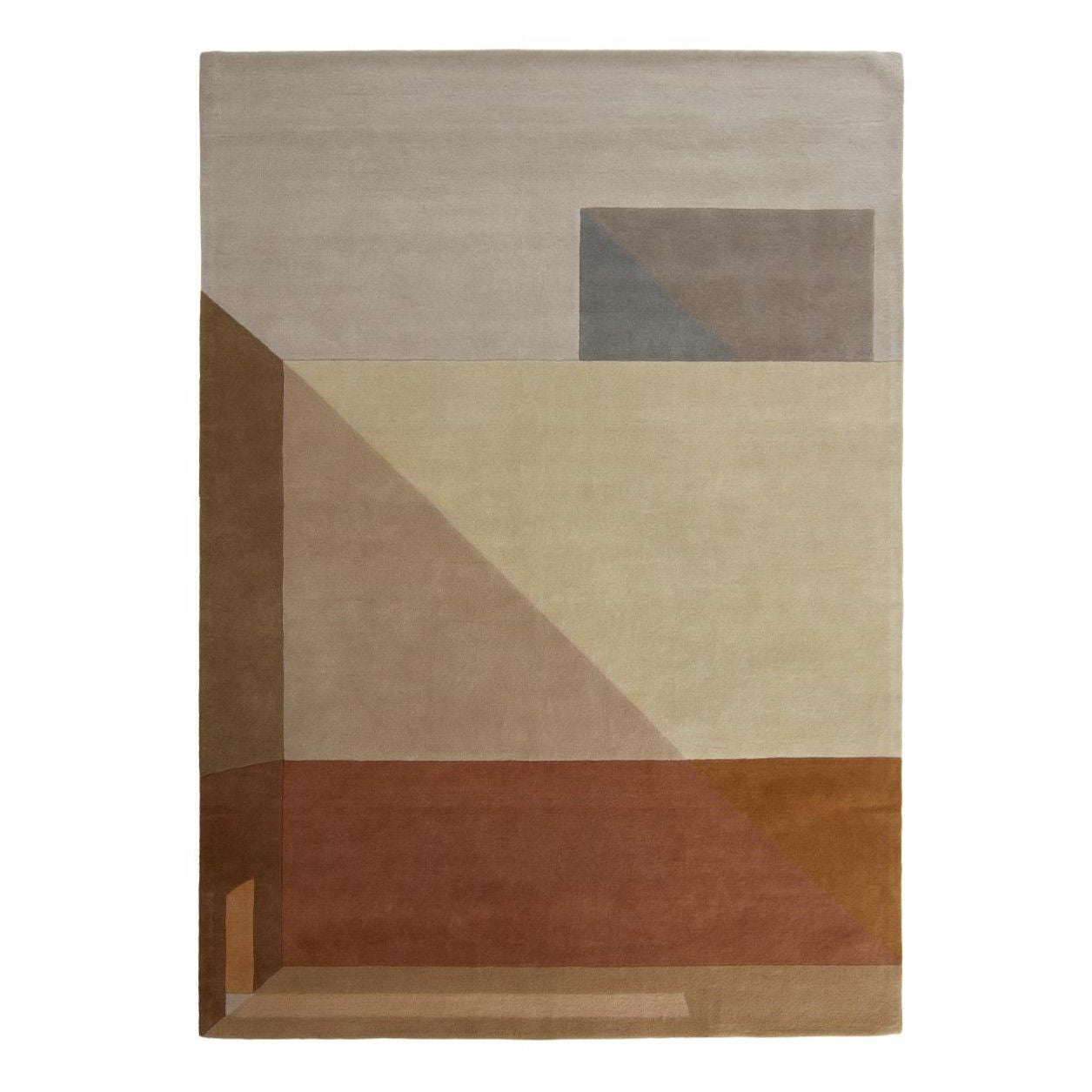 Agosto - Patterned Rectangular Wool Rug by Ligne Roset #Camel