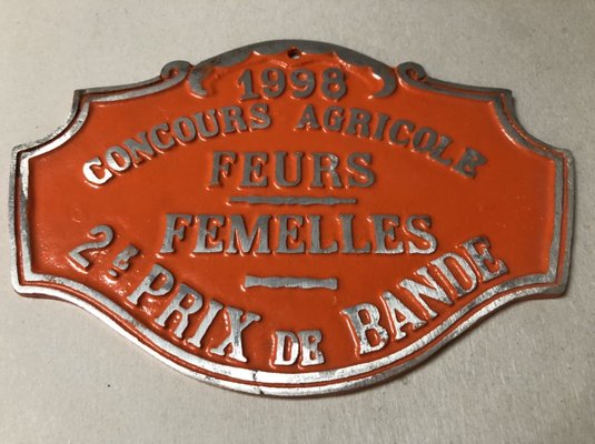 Agricultural Competition Orange Plaque, 1998-SDV-736900