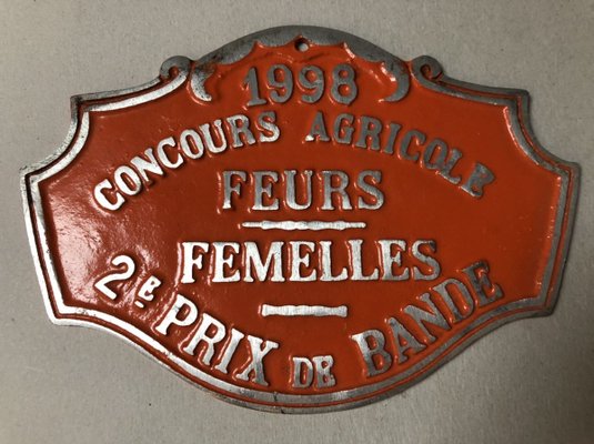 Agricultural Competition Orange Plaque, 1998-SDV-736900